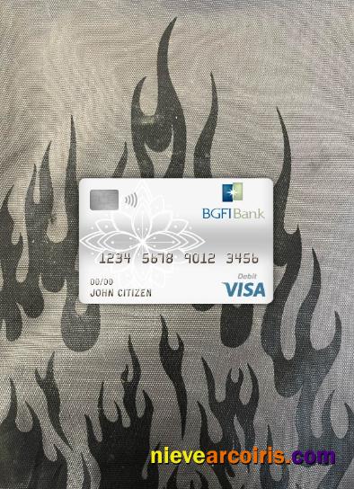 Cameroon BGFI bank visa debit card photolook